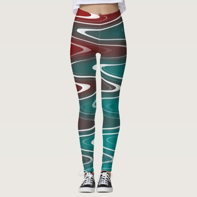 Leggings Ondas blancas (Anverso)