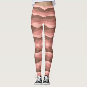 Leggings Ondas corales abstractas