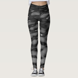 Leggings Ondas de agua negras