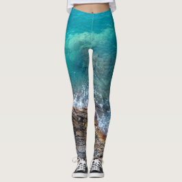 Leggings ondas de Azure