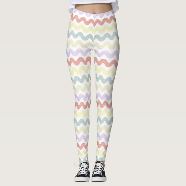 Leggings Ondas de color (Pastels) (Anverso)