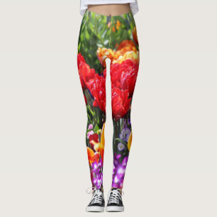 Leggings Ondas de Crmson Floral Falln