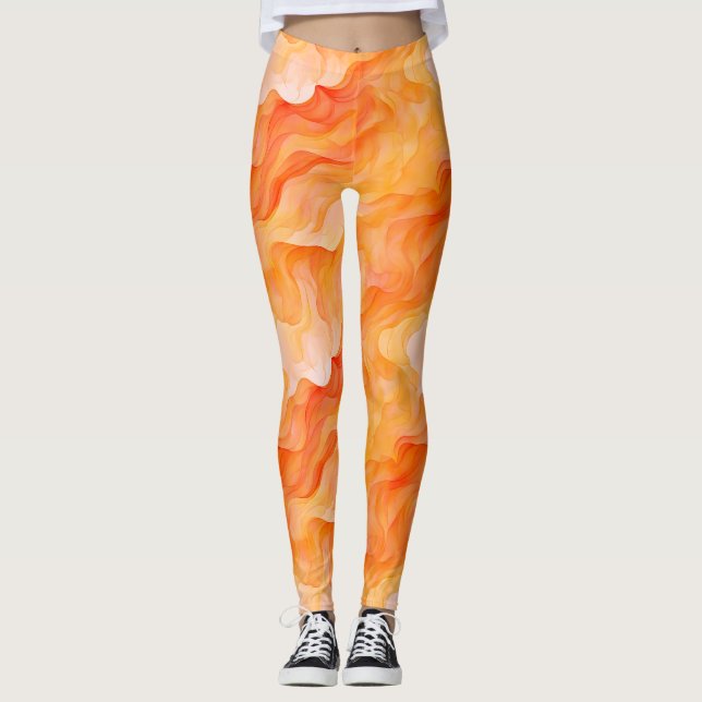 Leggings Ondas de naranja Dream (Anverso)
