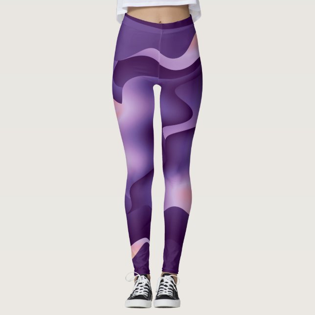 Leggings Ondas púrpuras (Anverso)