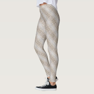 Leggings Ondulaciones en una playa de arena patrón diagonal