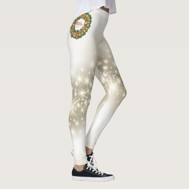 Leggings Opciones de Merry Christmas Pickleball 1A (Derecha)
