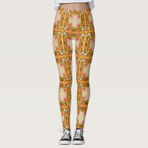 Leggings opulento estampado barroco