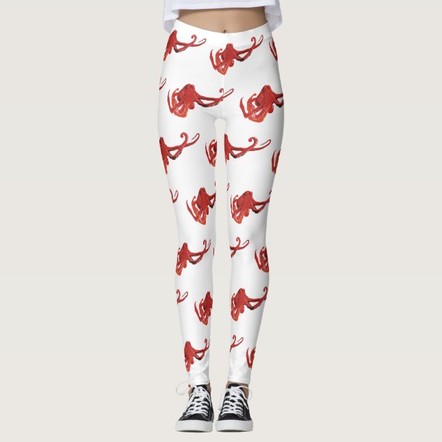Leggings Opulpo rojo (Anverso)