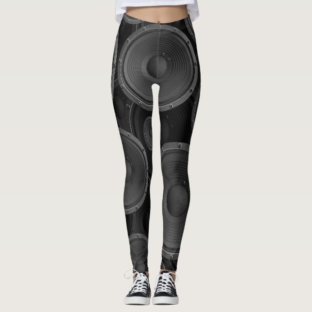 Leggings Oradores: Patrón de textura continua sin inconveni (Anverso)