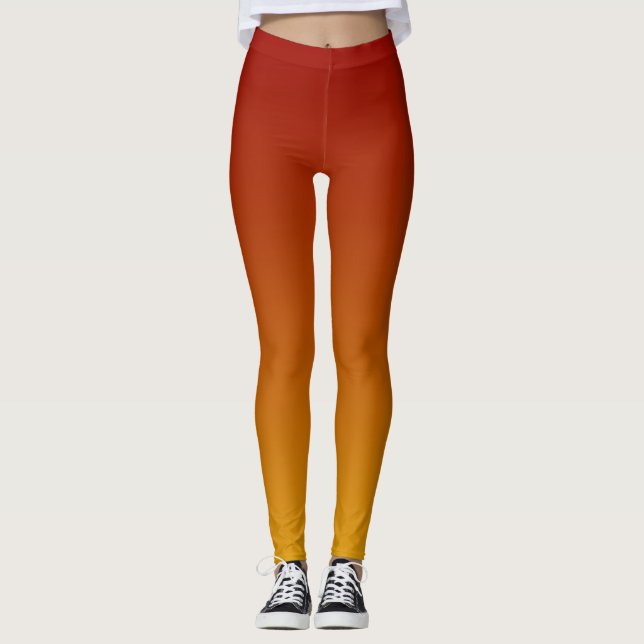Leggings Orange Yellow Ombre Sunset (Anverso)