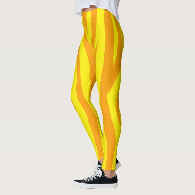 Leggings orange yellow sport women (Izquierda)
