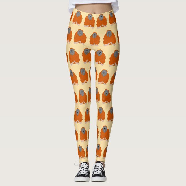 Leggings Orangutan Design You Choose Background Colour (Anverso)