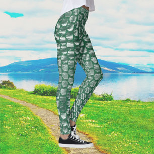 Leggings Órbs verdes de interferencia