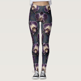 Leggings Orchid Luxury Pattern – Elegant Exotic Floral 