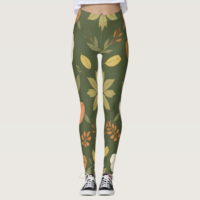 Leggings orgánicas elegantes - Diseño de elementos (Anverso)