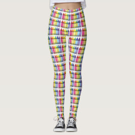 Leggings Orgullo arcoiris Crayons Artistas Leyendas de impr