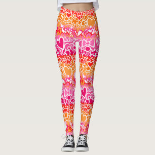 Leggings Orgullo Arcoíris Lesbiana al Atardecer