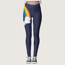 Leggings Orgullo arcoiris Profundas piernas de desfile azul
