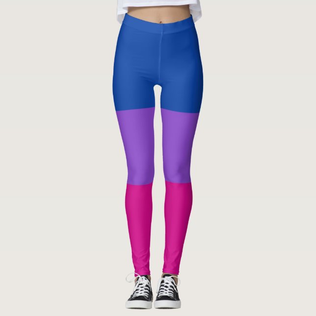 Leggings Orgullo bisexual, audaces franjas, ORGULLO LGBTQ (Anverso)