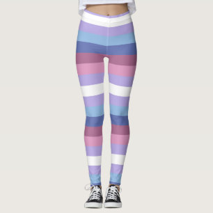 Leggings Orgullo bisexual, impresión a rayas, orgullo LGBTQ