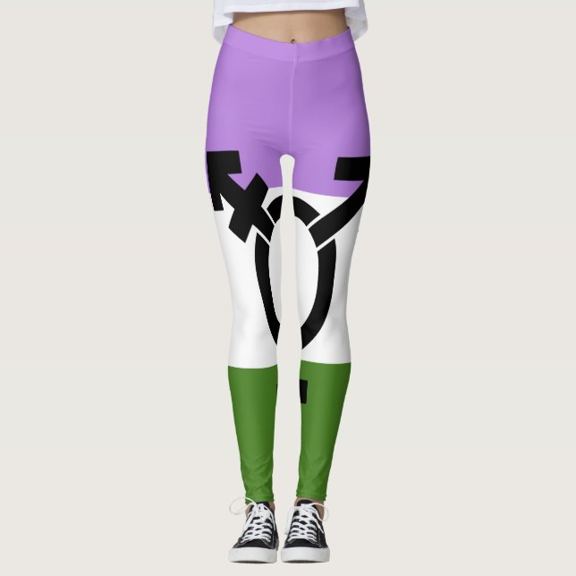 Leggings Orgullo de género queer - queer (Anverso)