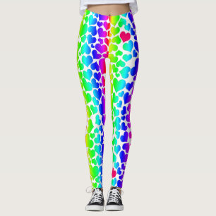 Leggings orgullo de los corazones arcoiris