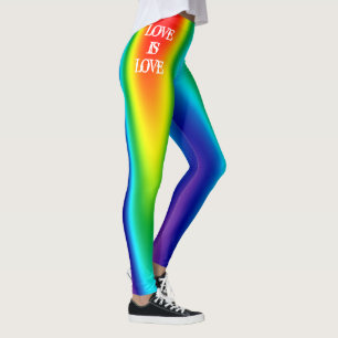 Leggings Orgullo Gay Amor Amo Mujeres Personalizadas Arcoir