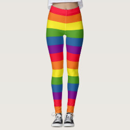 Leggings Orgullo gay de la bandera colorida del arco iris