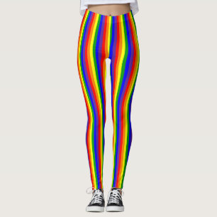 Leggings Orgullo Gay Lesbiana LGBT Arcoíris Vertical