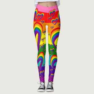Leggings Orgullo gay lindo del arco iris del modelo