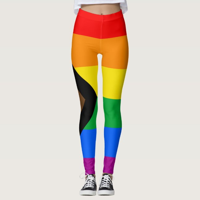Leggings ORGULLO LGBT (Orgullo del progreso) (Anverso)