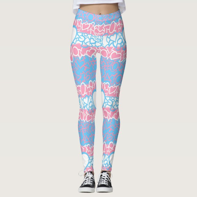 Leggings Orgullo Trans Ondulado (Anverso)