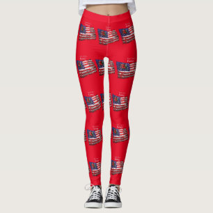 Leggings Orgullosa bandera de granjero patriótico Thunder_C
