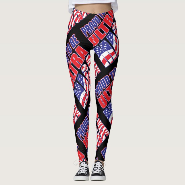 Leggings Orgulloso De Apoyar Al Presidente Trump (Anverso)