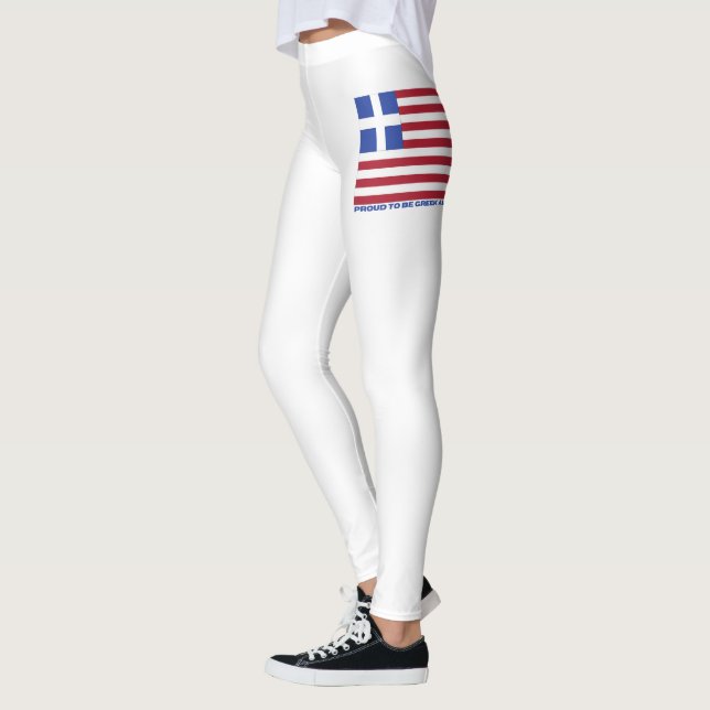 LEGGINGS ¡ORGULLOSO DE SER AMERICANO GRIEGO! (Izquierda)