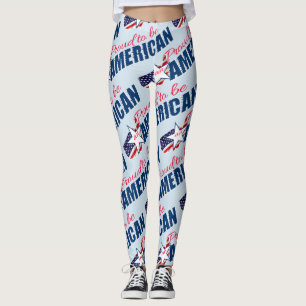 Leggings Orgulloso de ser estadounidense