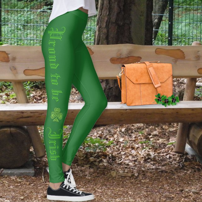 Leggings Orgulloso de ser irlandés St Patrick's Day Green S (Subido por el creador)