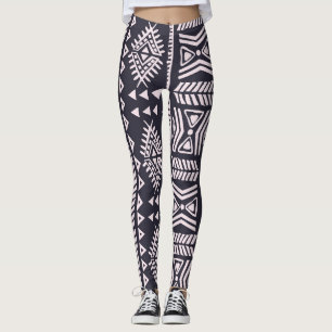Leggings Origen étnico tribal, quinto patrón sin fisuras.