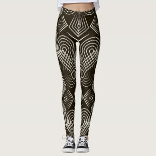 Leggings Ornamento antiguo Art Decó sin foco