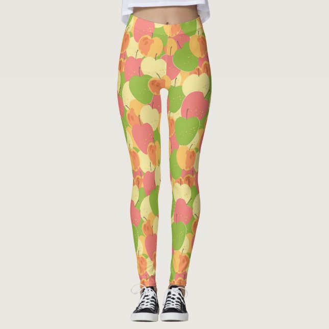 Leggings Ornamento con las manzanas (Anverso)