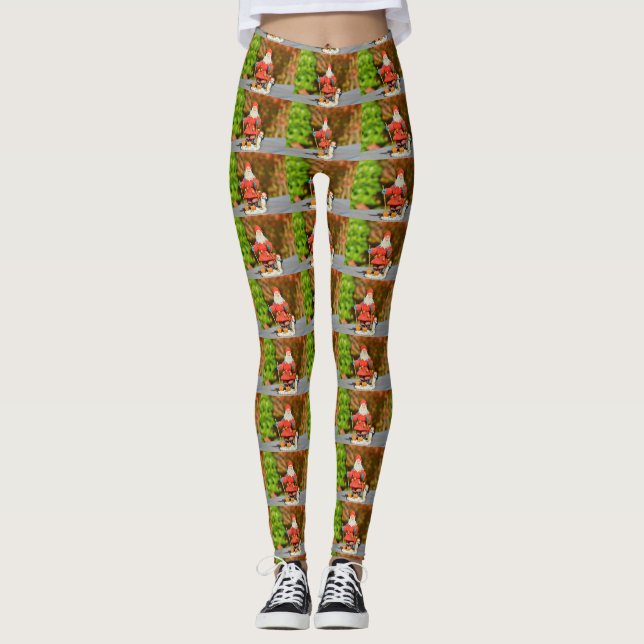 Leggings Ornamento de Santa Claus (Anverso)