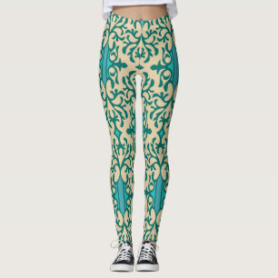 Leggings Ornamento floral: moderno y moderno de moda sin pr