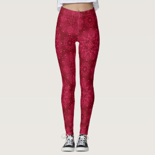 Leggings Ornamento rojo