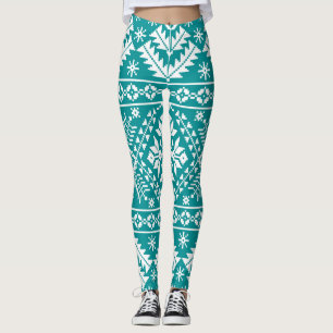 Leggings Ornamento sin foco de la etnia folklórica ucranian