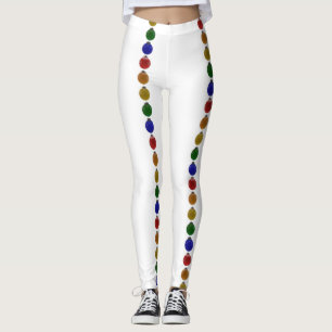 Leggings Ornamentos de colores navidades