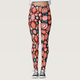 Leggings Ornamentos de Navidad