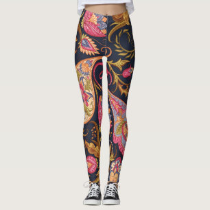 Leggings Ornate Paisley: Elegante Patrón Sin Marea.