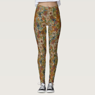 Leggings oro del jardín de aves nativas