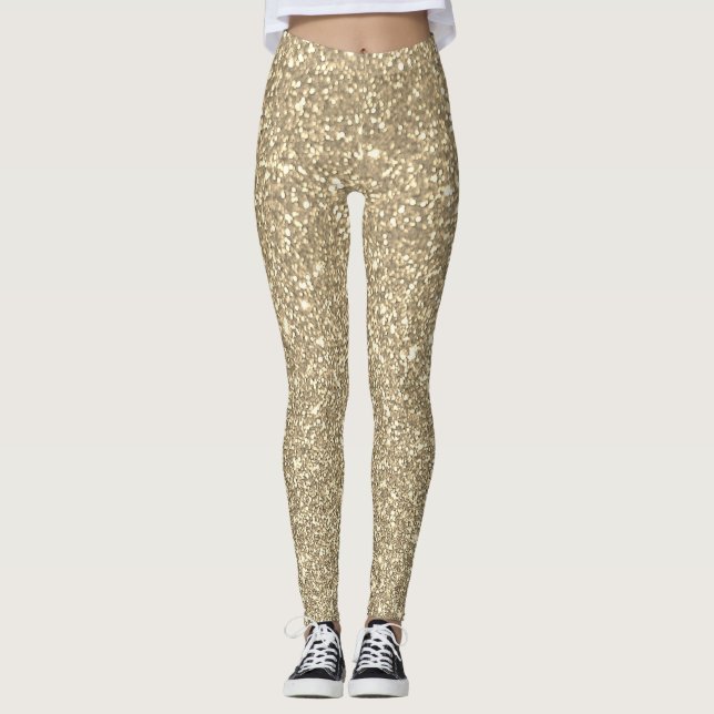 Leggings oro "purpurina" - (Anverso)
