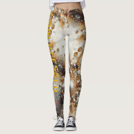 Leggings oro y blanco "Soy bendecido"